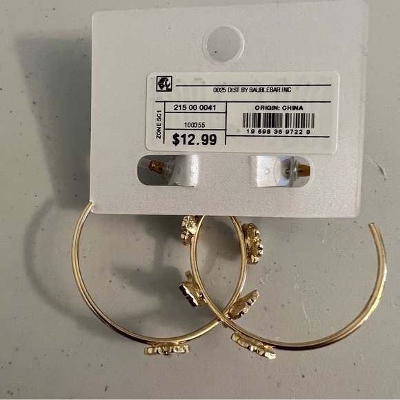 SUGARFIX by BaubleBar Butterfly/Flower Hoop Earrings - Picture 4 of 6